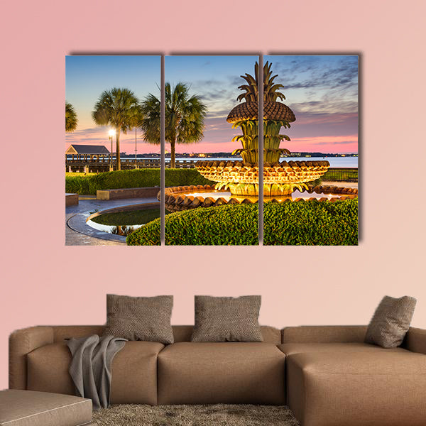 Charleston, South Carolina, USA at Waterfront Park multi panel canvas wall art