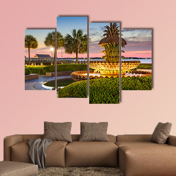 Charleston, South Carolina, USA at Waterfront Park multi panel canvas wall art