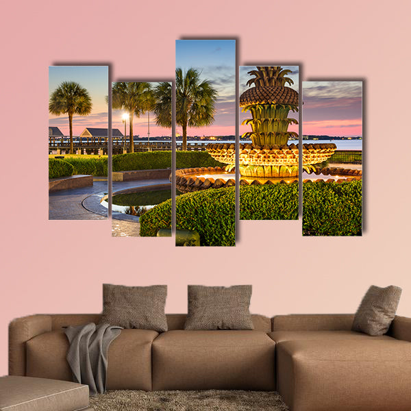 Charleston, South Carolina, USA at Waterfront Park multi panel canvas wall art