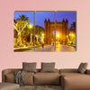 Arco de Triunfo in evening. Catalonia, Spain Multi panel canvas wall art