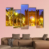 Arco de Triunfo in evening. Catalonia, Spain Multi panel canvas wall art