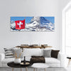 Flag of Switzerland Panoramic Canvas Wall Art