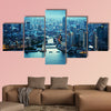 Skyline of Shanghai at sunset, China multi panel canvas wall art