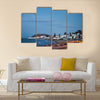 Evening view to the beach in gammarth Tunisia Multi panel canvas wall art