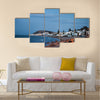 Evening view to the beach in gammarth Tunisia Multi panel canvas wall art