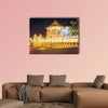 Night view of the Temple of the Buddha Tooth with lights, Kandy, Sri Lanka, Asia multi panel canvas wall art