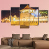 Night view of the Temple of the Buddha Tooth with lights, Kandy, Sri Lanka, Asia multi panel canvas wall art