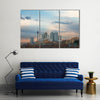 Skyline of Tehran with Milad Tower among high rise buildings Multi Panel Canvas Wall Art