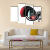 Security CCTV camera in office building Multi panel canvas wall art