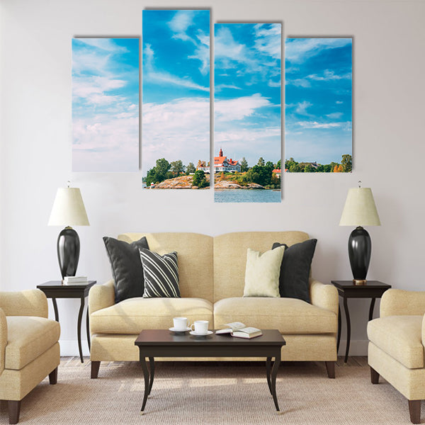 Small Tiny Rocky Island Near Helsinki Multi panel canvas wall art