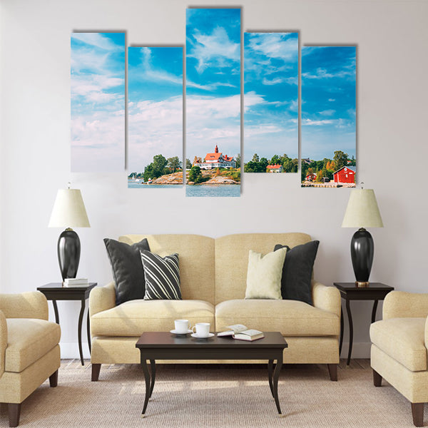 Small Tiny Rocky Island Near Helsinki Multi panel canvas wall art