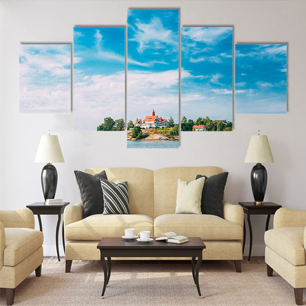 Small Tiny Rocky Island Near Helsinki Multi panel canvas wall art