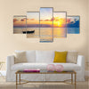 Colorful sunrise over ocean on Maldives Multi Panel Canvas Wall Art