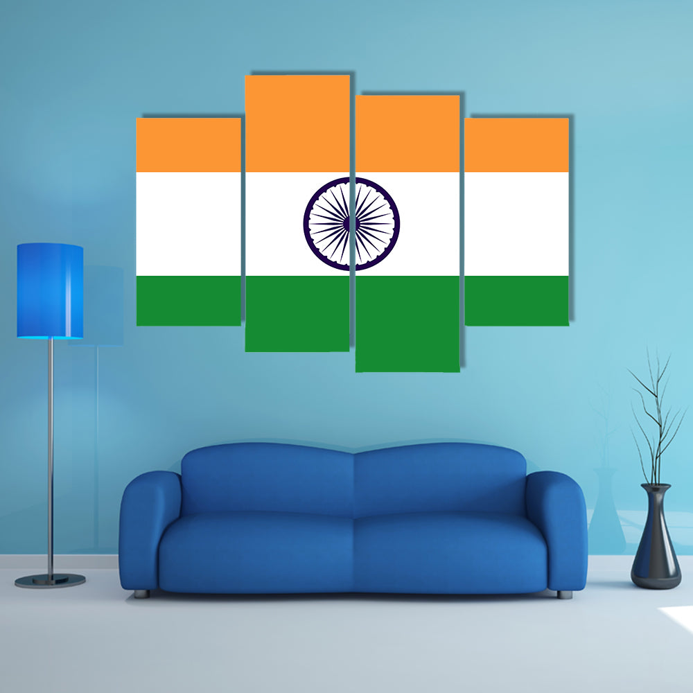 Flag of India original Multi panel canvas wall art