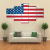 American flag background Multi panel canvas wall art