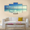 Beach in sunset time, tilt shift soft effect Multi panel canvas wall art