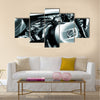 Close-up of a motorcycle engine Multi panel canvas wall art