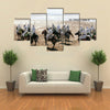 Fantasia on the beach of Essaouira Multi panel canvas wall art