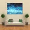 The Blue Colored Tone Of The Rain Water Just Falling On The Ground In A Rainy Season, Multi Panel Wall Art