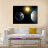 Earth and Kepler Multi Panel Canvas Wall Art