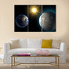 Earth and Kepler Multi Panel Canvas Wall Art