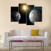 Earth and Kepler Multi Panel Canvas Wall Art