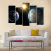 Earth and Kepler Multi Panel Canvas Wall Art