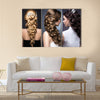 Wedding Hairstyles Beautiful Girls Beauty Hair Photo Taken in the Studio Multi Panel Canvas Wall Art