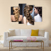 Wedding Hairstyles Beautiful Girls Beauty Hair Photo Taken in the Studio Multi Panel Canvas Wall Art