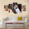 Wedding Hairstyles Beautiful Girls Beauty Hair Photo Taken in the Studio Multi Panel Canvas Wall Art