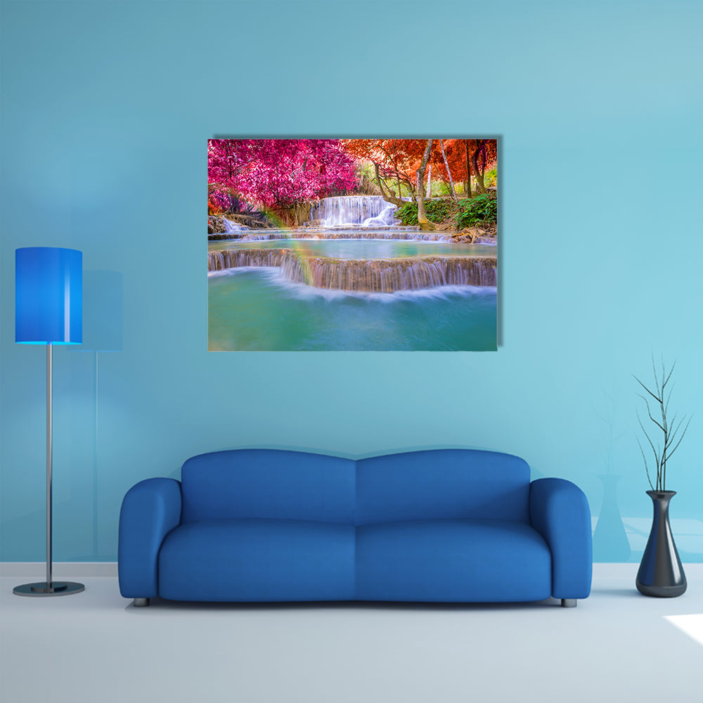Tat Kuang Si Waterfalls at Luang prabang, Laos, multi panel canvas wall art
