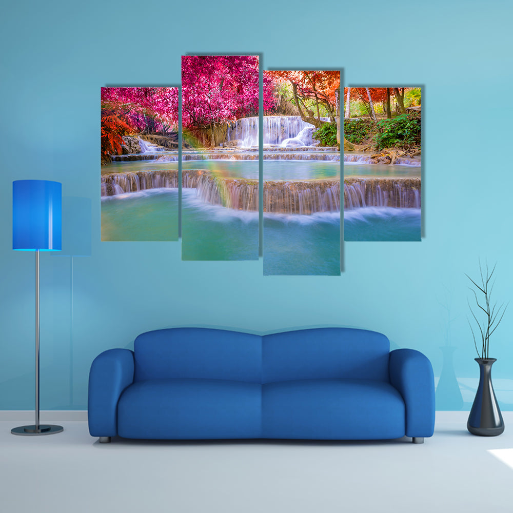 Tat Kuang Si Waterfalls at Luang prabang, Laos, multi panel canvas wall art