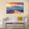 Colorful autumn sunrise in the Carpathian mountains Multi panel canvas wall art