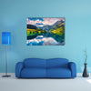 A Fantastic summer morning on Lungerersee lake multi panel canvas wall art