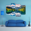 A Fantastic summer morning on Lungerersee lake multi panel canvas wall art