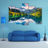 A Fantastic summer morning on Lungerersee lake multi panel canvas wall art