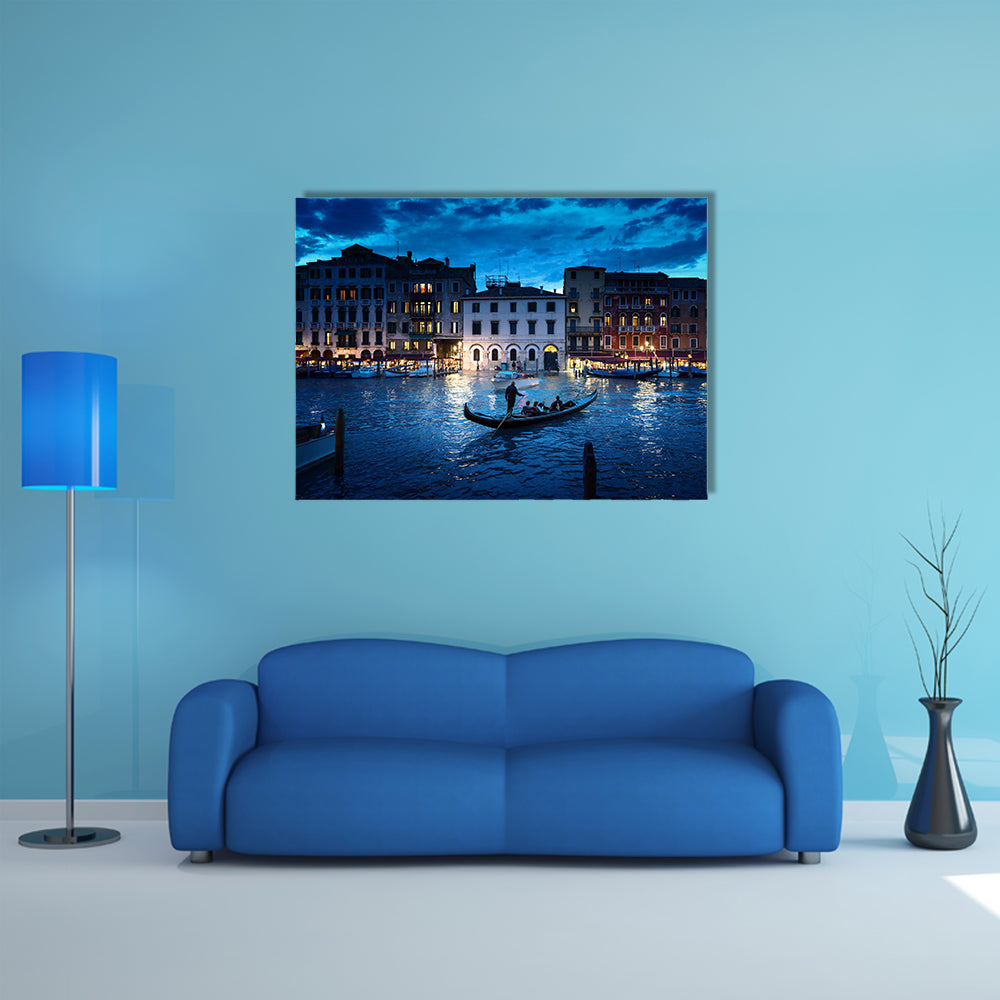 Grand Canal in sunset time, Venice Italy multi panel canvas wall art