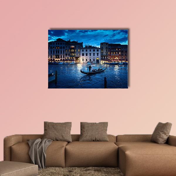 Grand Canal in sunset time, Venice, Italy multi panel canvas wall art