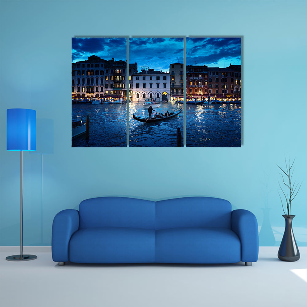 Grand Canal in sunset time, Venice Italy multi panel canvas wall art