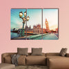 Big Ben seen from Westminster Bridge, London multi panel canvas wall art