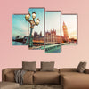 Big Ben seen from Westminster Bridge, London multi panel canvas wall art