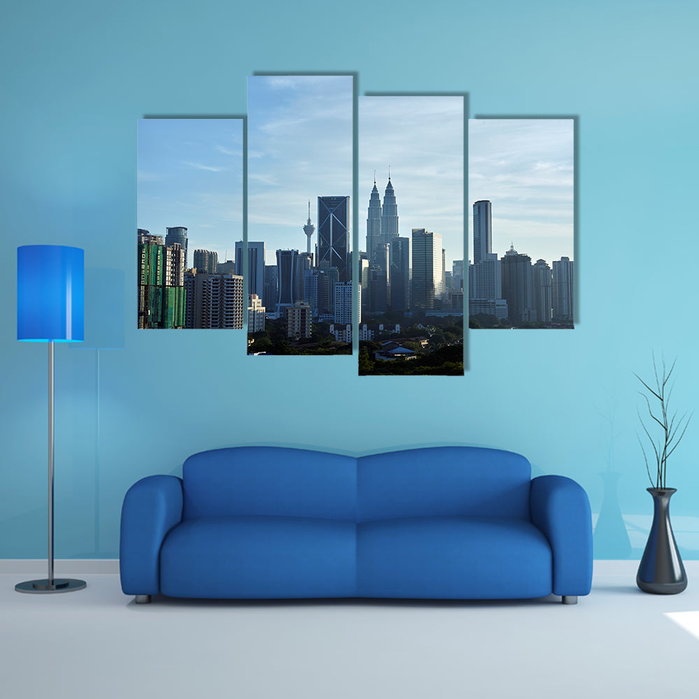 Kuala Lumpur skyline multi panel canvas wall art
