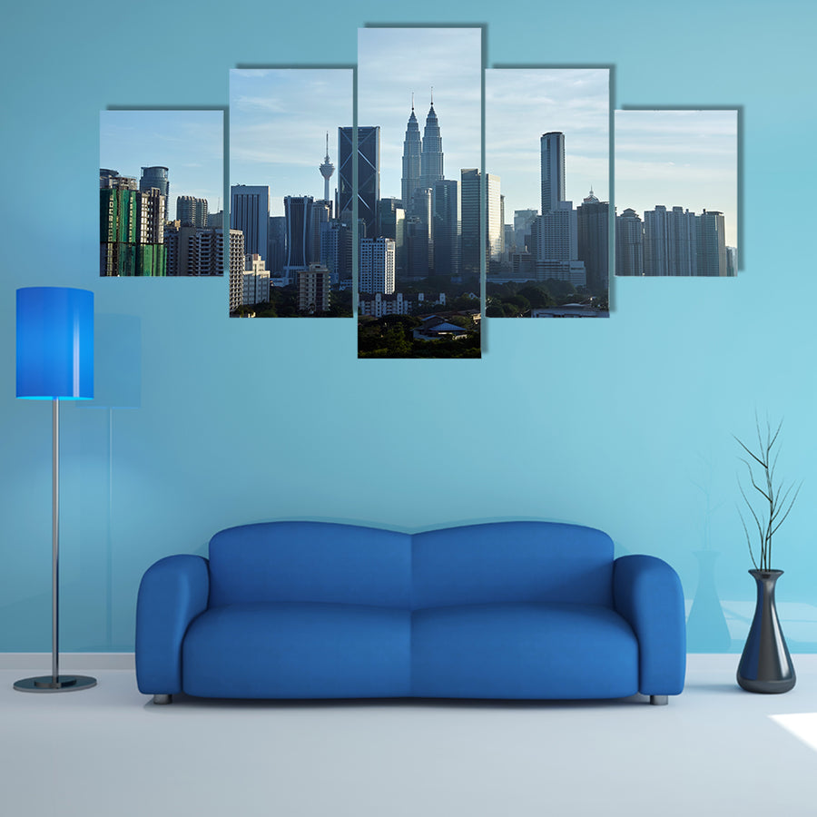 Kuala Lumpur skyline multi panel canvas wall art
