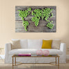 World map made form green peas Multi panel canvas wall art