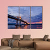 Magic Hour Bridge in Cebu City, Philippines multi panel canvas wall art