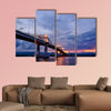 Magic Hour Bridge in Cebu City, Philippines multi panel canvas wall art