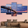 Magic Hour Bridge in Cebu City, Philippines multi panel canvas wall art