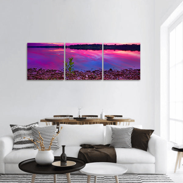 Beautiful pre-dawn sunrise panoramic canvas wall art