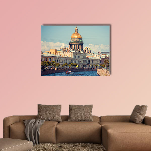 The dome of St Isaac's Cathedral in Saint Petersburg, Russia wall art
