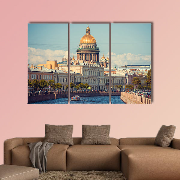 The dome of St Isaac's Cathedral in Saint Petersburg, Russia wall art